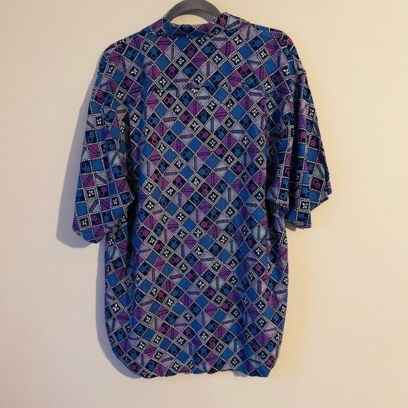 Vintage Nik Nik Retro Funky Short Sleeve Button Down Shirt Fresh Prince - Picture 7 of 8